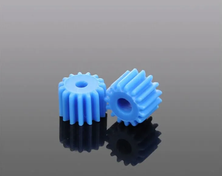 10 шт./лот 2 3/3 17 мм Pore 15 зуб синий пластиковый вал шестерня DIY игрушки Части
