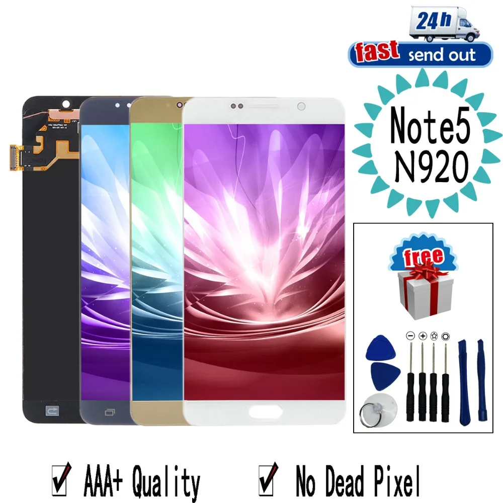 5.7'' AMOLED LCD For Samsung Galaxy NOTE 5 NOTE5 N920 LCD Display N920F Touch Screen Tested Digitizer Assembly 5.7'' AMOLED LCD For Samsung Galaxy NOTE 5 NOTE5 N920 LCD Display N920F Touch Screen Tested Digitizer Assembly