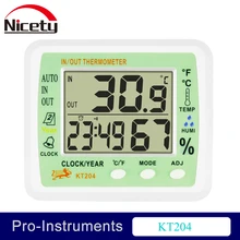 KT204 Digital Thermometer Hygrometer for Incubator Null