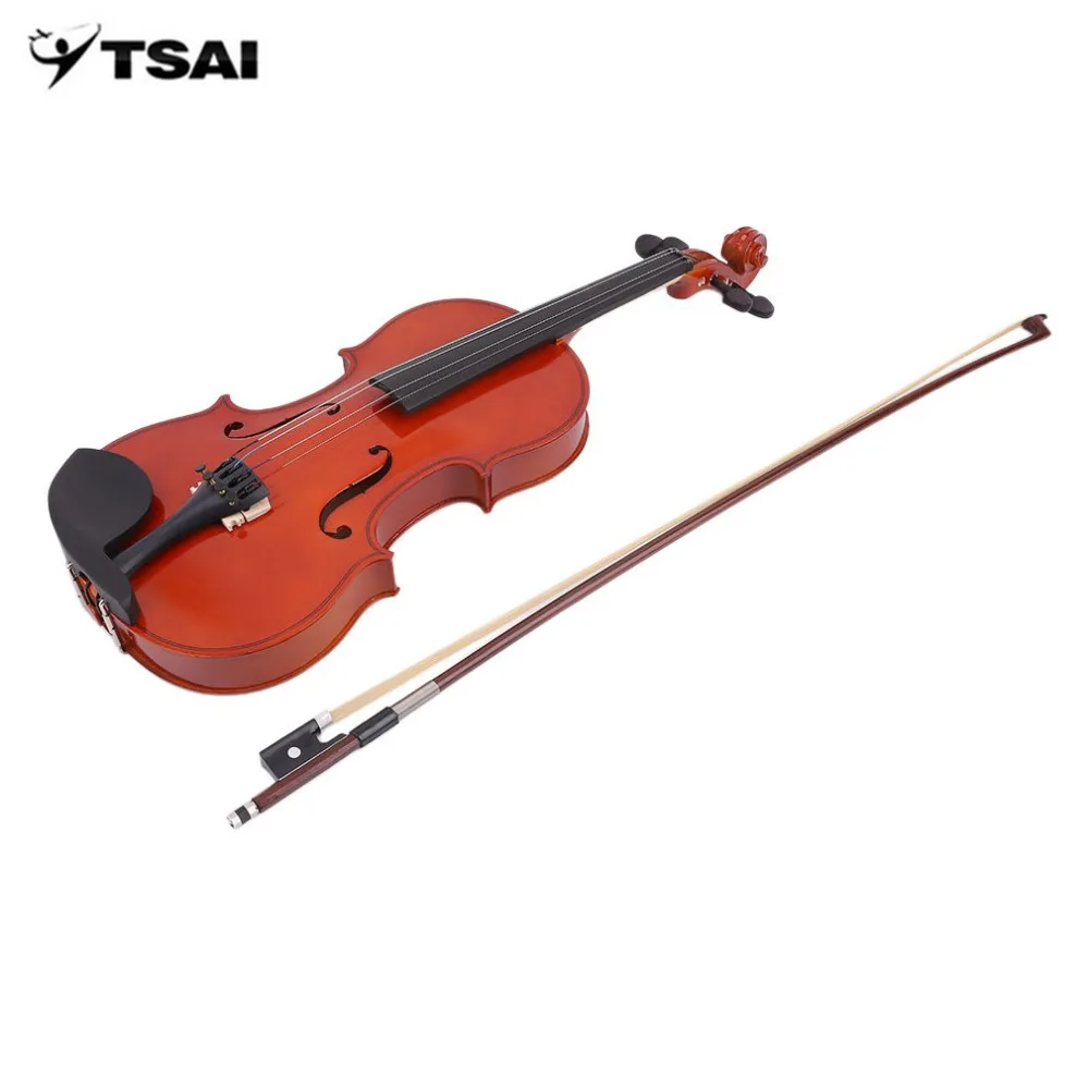 

High Grade Solid Wood Handmade 4/4 Acoustic Violin Fiddle With Carry Case Bow Rosin Professional Musical Instrument