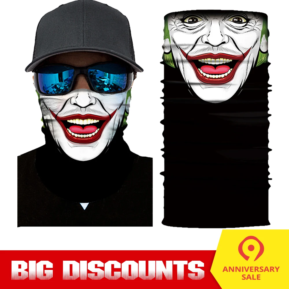 

Motorcycle Mask Biker Face Shield Sports Balaclava Mascaras Skull Face Mask Ghost Motorcycle Cap Ski Bandanas Mascara Motor Mask