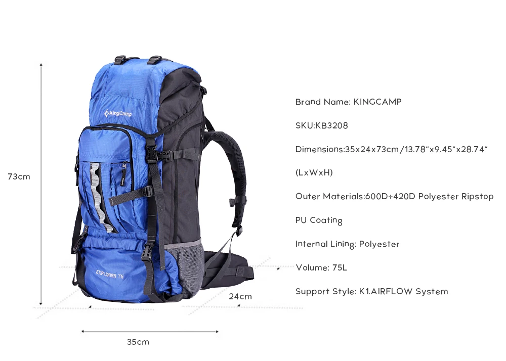 Hiking Backpack Bags 5