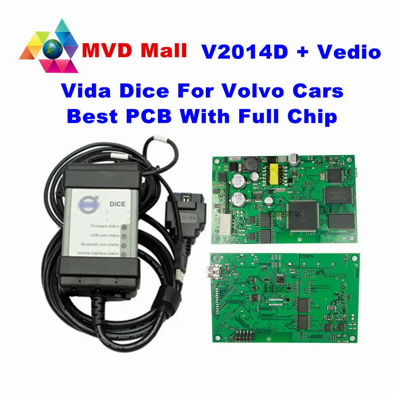 Prix pour 2016 Date Version 2014D Pour Volvo Vida Dice Professional Voiture Outil de diagnostic Dés Pro Avec Plein Puce Carte Verte Livraison gratuite Prix pour 2016 Date Version 2014D Pour Volvo Vida Dice Professional Voiture Outil de diagnostic Dés Pro Avec Plein Puce Carte Verte Livraison gratuite