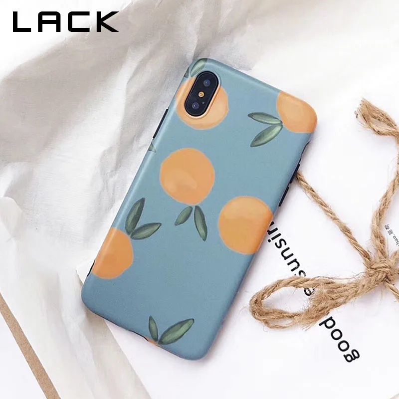 Оранжевый чехол с рисунком для iphone X 6 6S 7 8 Plus мягкие чехлы в стиле ретро IMD милый