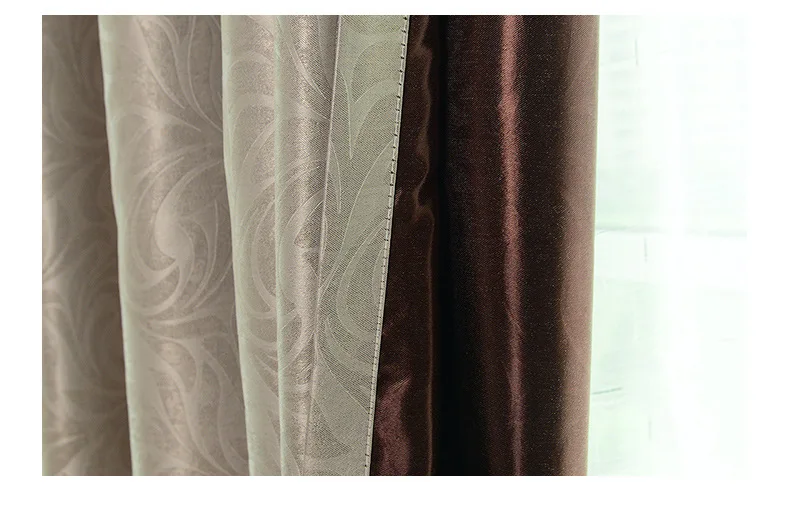 Пасторальная полоса тиснение занавески s для спальни гостиной оконные обработки затемненные занавески для двери кухни отеля украшения