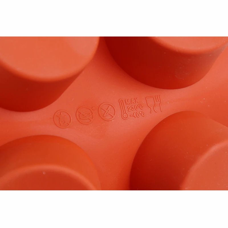 1 шт. 8 отверстий антипригарная форма для кексов силиконовая сделай сам круглая