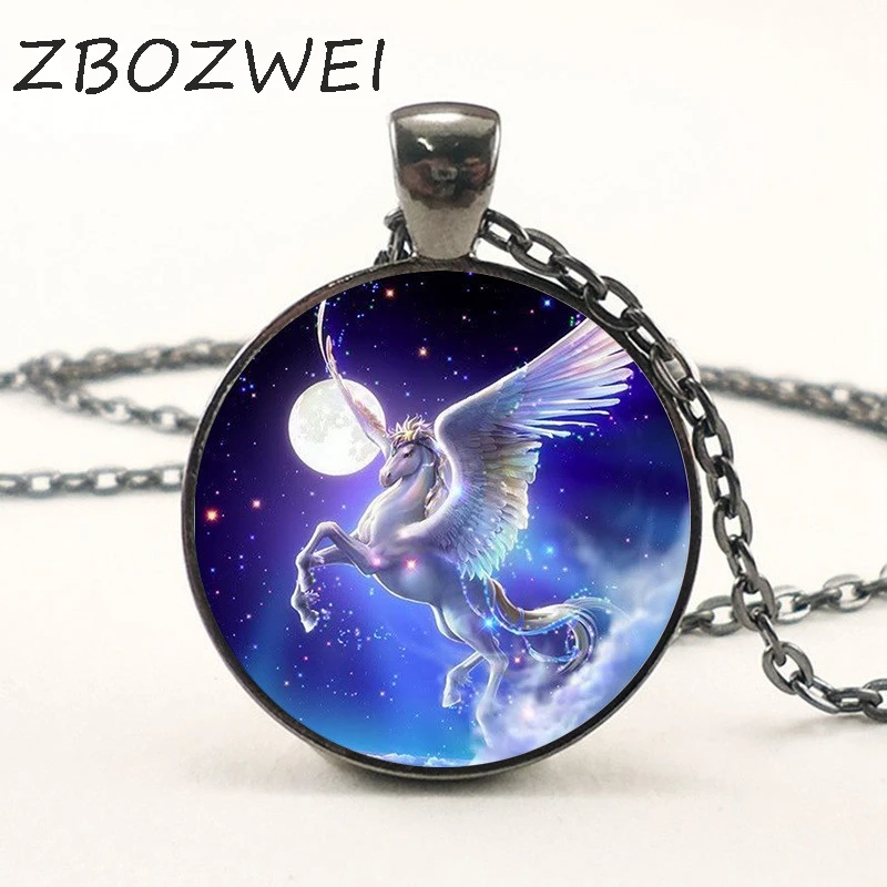 Unicorn Necklace 3Color Unicorn Pendant Art Photo Unicorn Jewelry