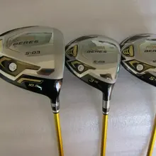 3 шт. 3 звезды Хонма S-03 Вудс гольфовая клюшка "Вуд" Клюшки для гольфа драйвер+ проход древесина R/S/SR Flex ARMRQ8 графит вал с крышкой на голову