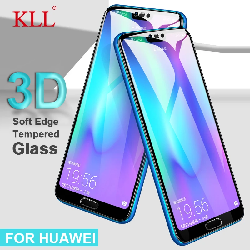 Закаленное 3d стекло из углеродного волокна с мягкими краями для Huawei Nova 4 4e 3 3e 3i 2s P30