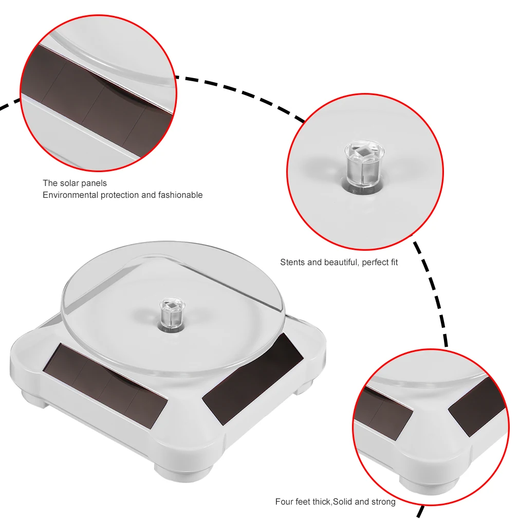 110*110*50 мм Солнечная Витрина автоматический вращающийся стенд 360 поворотный стол для ожерелья Браслет Часы Дисплей для дропшиппинг