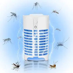 4 шт. насекомых прочный электроники Mosquito Убийца лампы дом ночник Fly Trap светодиодный свет Vliegenvanger Прямая доставка