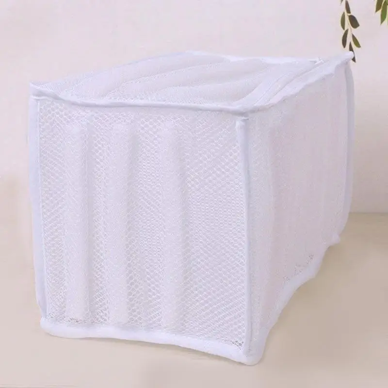 الأبيض مبطن كيس غسيل شبكي قسط سستة الثقيلة تخزين للرجال المدربين ، احذية الجري في غسالة دائم غسل الأبيض مبطن كيس غسيل شبكي قسط سستة الثقيلة تخزين للرجال المدربين ، احذية الجري في غسالة دائم غسل