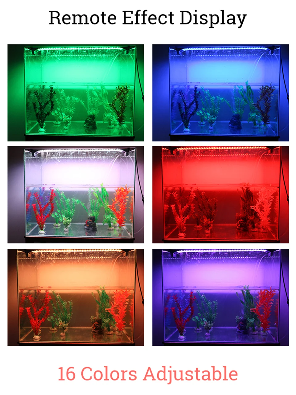 20-40 см RGB SMD 5050 аквариумный светодиодный фонарь ing раздвижная подставка зажим на морской Светодиодный светильник для аквариума лампа для аквариумный светодиодный фонарь