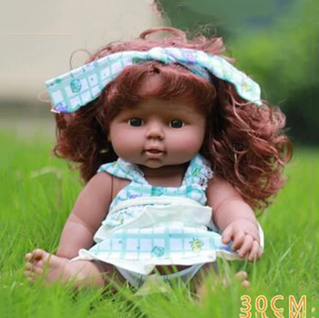 

30CM Full Body SIlicone Vinyl Reborn Babies Doll Bath Toy Lifelike Newborn Princess Baby Doll Bonecas Bebe Reborn Menina