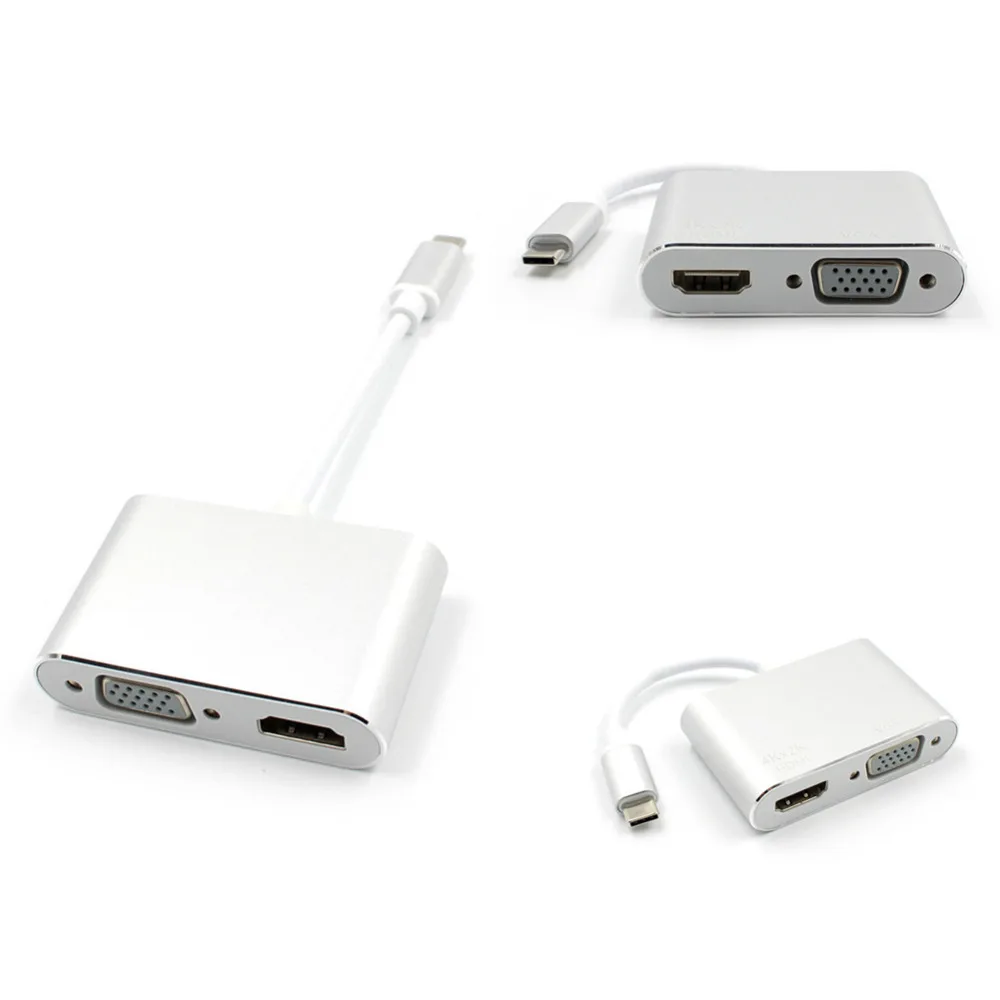New USB 3.1 Type C USB-C to HDMI Adapter Converter Cable 4K HD 1080P 2 in 1 USB-C to VGA for Apple Macbook Chromebook dell New USB 3.1 Type C USB-C to HDMI Adapter Converter Cable 4K HD 1080P 2 in 1 USB-C to VGA for Apple Macbook Chromebook dell