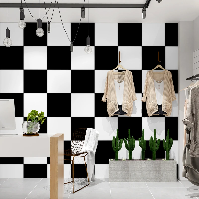black and white clothing store