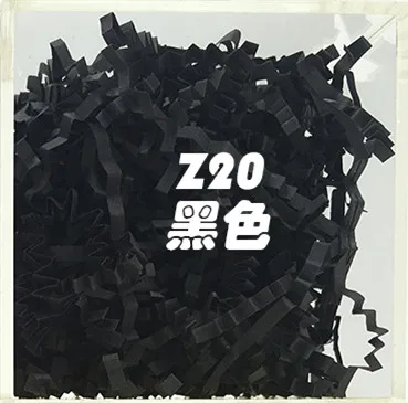 19 цветов-Ширина 3 мм-подарочная корзина Shred, бумажный наполнитель «Трава» 500 г - Цвет: black