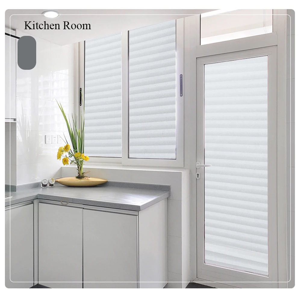 Electrostatic Office Shutter Film, Frosted Glass Window Blinds Sticker