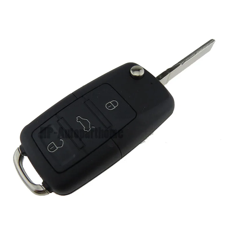 Remote Car Key Shell For Volkswagen VW Golf Tiguan Polo Passat CC SEAT Skoda Mk6 Octavia 2 3 4 BTN Flip Entry Case Fob 3