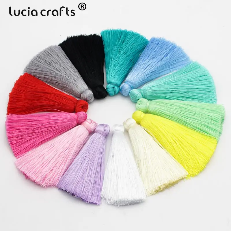 Разноцветные кисточки Lucia crafts 70 мм для украшения дома аксессуары одежды 5 шт./лот