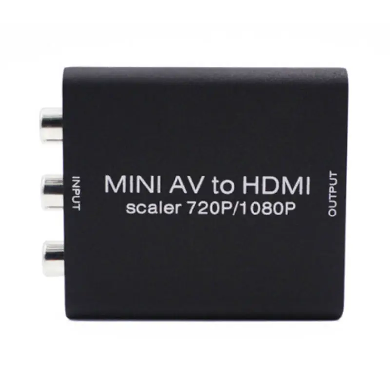 Мини AV к HDMI Композитный RCA AV HDMI cvbs к HDMI адаптер скалер Поддержка HD 720P 1080P Мини AV2HDMI видео конвертер