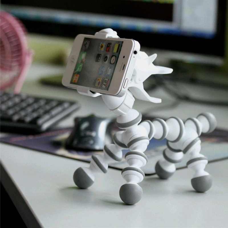 Hot sale Multi function cute pony phone mic font b Storage b font Clip free rotation
