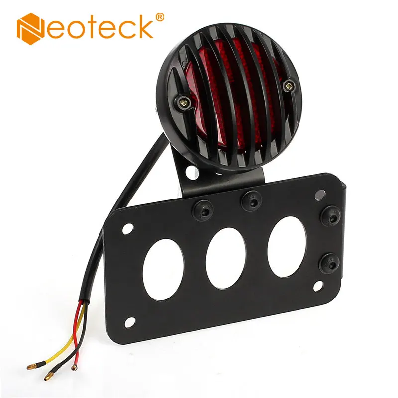 Neoteck 12V задний фонарь для мотоцикла с кронштейном номерного знака LED|Светодиодные
