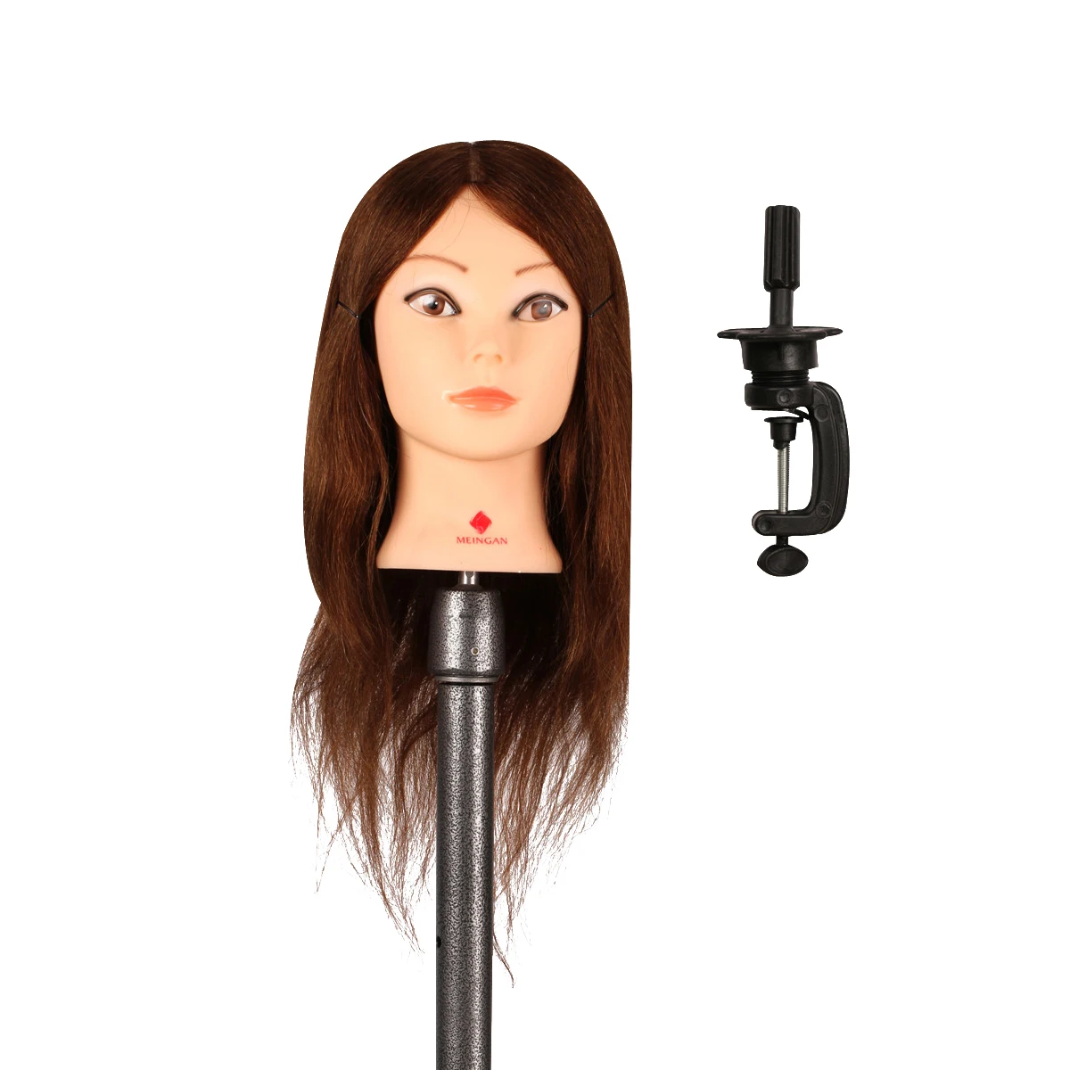 Pro 70 Natural Human Hair 20" Long Mannequin Hairdressing Styling
