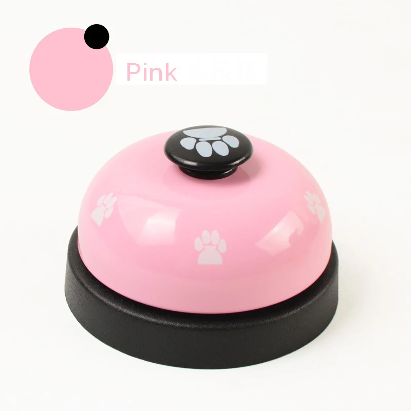 Pet Call Bell игрушки для собак тренировка IQ собака кошка Кормление Рингер обучающая игрушка домашние животные игрушки интерактивный звонок едят еду кормушка - Цвет: as show