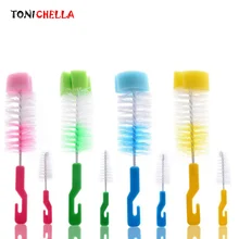 2 шт./компл. губка для бутылки Кисточки Соски Кисточки молоко Кормление Щётки для мытья бутылок Тематические товары про рептилий и земноводных чашка скруббер Ручная стирка Расчёски для волос t0358