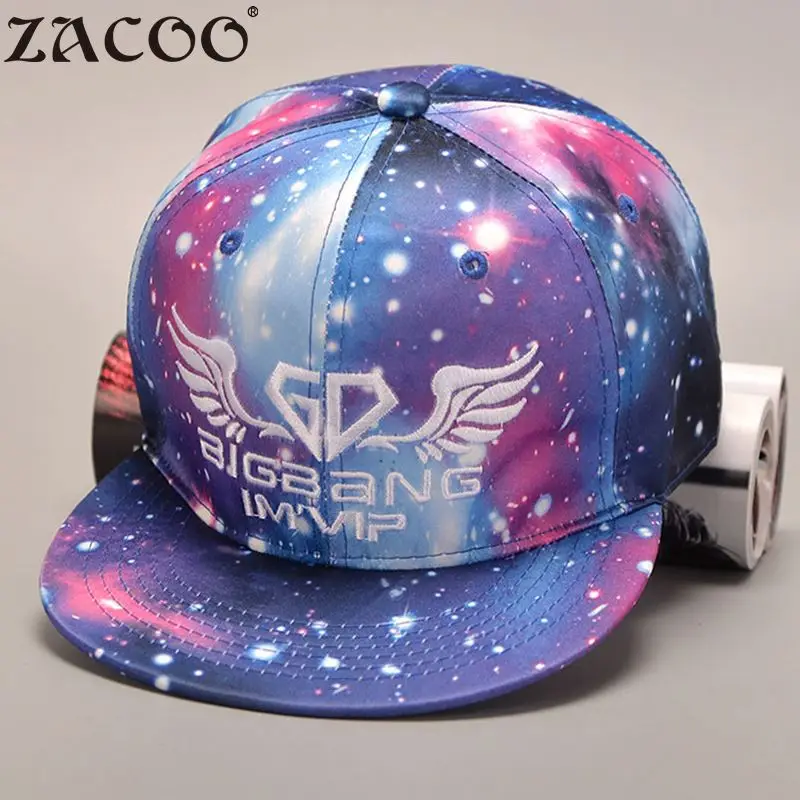 Zacoo 2017 Корейская GD 3D печать унисекс галактика космическая бейсбольная шляпа