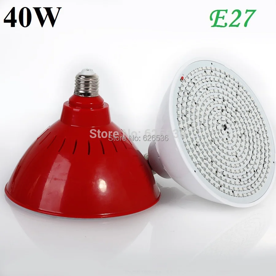 

6pcs/lot 255Red:97Blue SMD 352 LED Chips 40W E27 Led Grow Light Lamp Bulb For Plants Flowering And Hydroponics Energy Saving