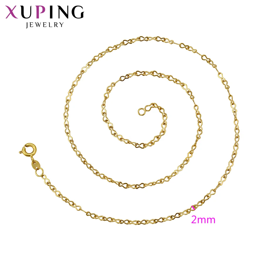 Xuping модное ожерелье из чистого золота с покрытием длинное ожерелье для женщин цепочка Ювелирные изделия Подарки на день благодарения S69, 4-42480