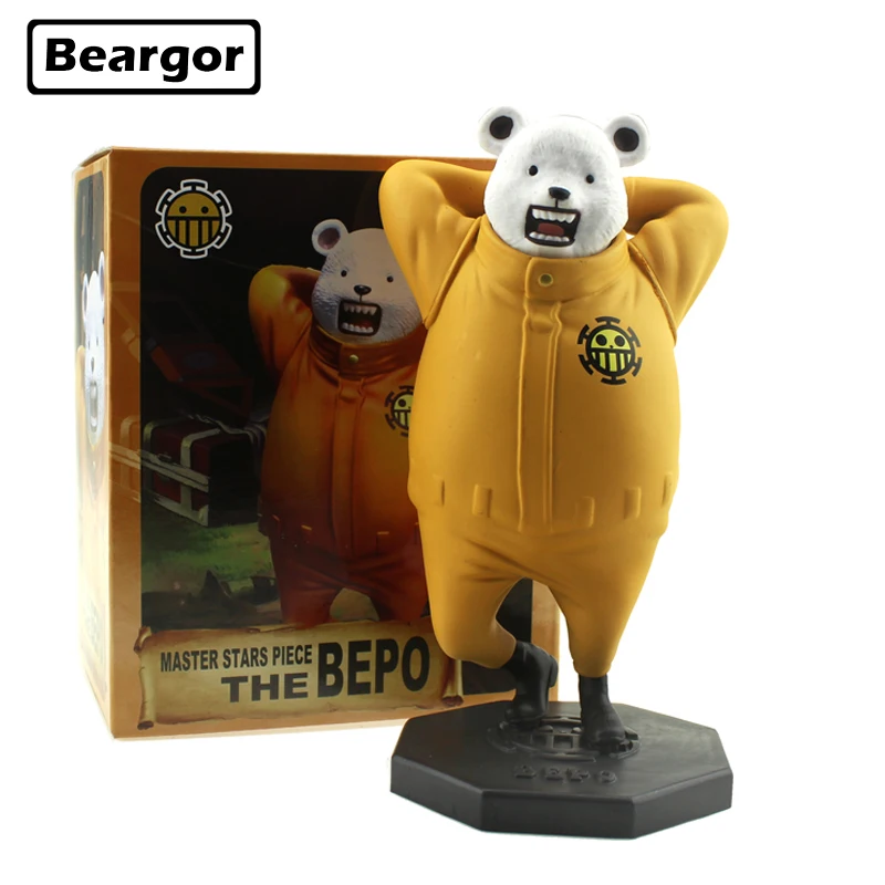 

7" One Piece The Bepo Apologize Sorry Bear MSP ver. Boxed 18cm PVC Anime Action Figure Collection Model Doll Toys Gift
