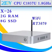 Xcy X-26 Celeron 1037U двухъядерный 2 г оперативной памяти 8 г ssd с wi-fi тонкий клиент компьютер windows 7 / XP