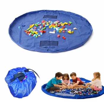 

1Pcs 150cm Practical Kid Buggy Bag Play Mat Rug Toy Storage Bag Children Kids Play Carpet Easy Clear Away Indoors Outdoors