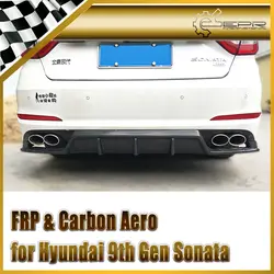 Автомобиль-Стайлинг для Hyundai 9th Gen Sonata LF углерода Волокно ZT Стиль задний диффузор волокно задний бампер Интимные аксессуары (китайская