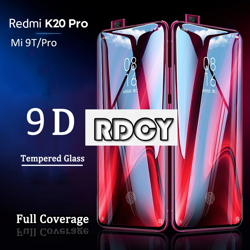 Закаленное стекло 9D для Redmi K20 Pro Note 5 6 защитная пленка на экран с полным покрытием