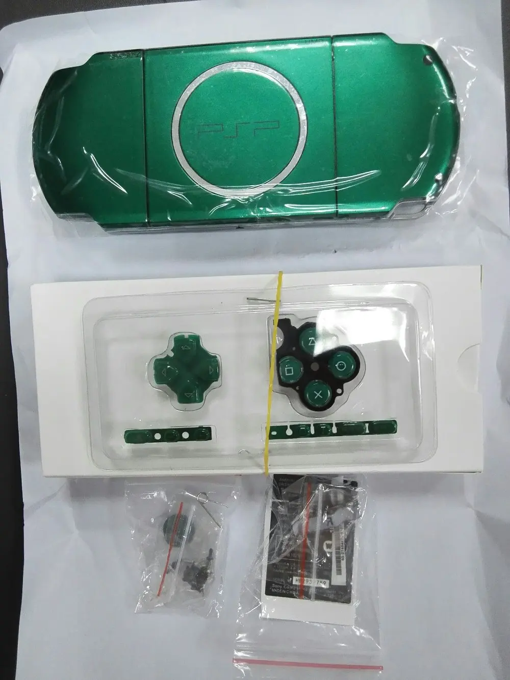 Green-Full-Housing-Shell-Faceplate-Case-Repair-Replacement-for-Sony-PSP-3000-Console-Shell-with-Buttons