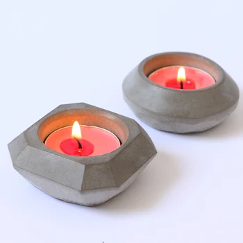 

Creative cement candlestick home decoration decorative candlestick