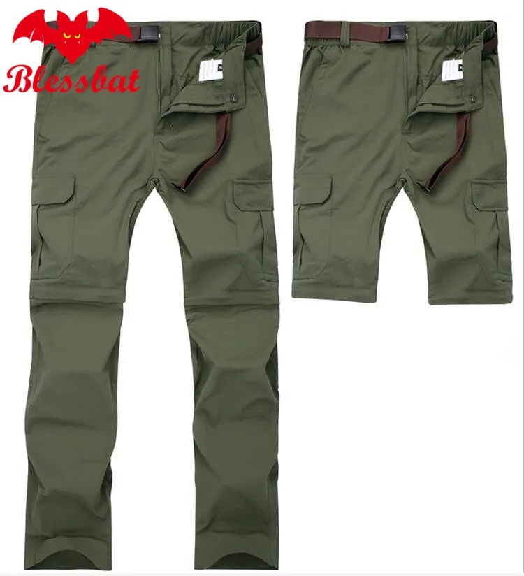 

Detachable Men's Quick Dry Pants 2019 Summer Active Active Multifunction Pants Pockets Men's Casual Cargo Pants Size Size 7XL