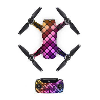 

[DJS0034] Cool Diamond PVC Decal Skin Sticker For DJI Spark Drone body + Remote Controllers + 3 Battery Protective Cover