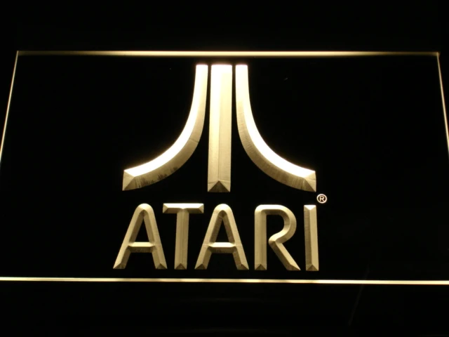 E022 Atari игра ПК логотип подарок дисплей светодиодный неоновый светильник вывески с включения/выключения 20+ цвета 5 размеров на выбор