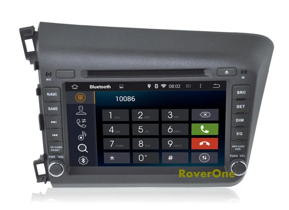 Discount For Honda For Civic 2012 2013 2014 HD Screen Android 8.1 Autoradio Car Radio Stereo DVD GPS Navigation Media Audio Video Player 2