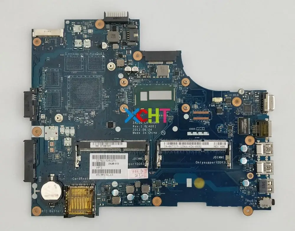 

for Dell Latitude 3540 CN-08TTCM 08TTCM 8TTCM ZAL00 LA-A491P w SR16Q I3-4010U CPU Laptop Motherboard Mainboard Tested
