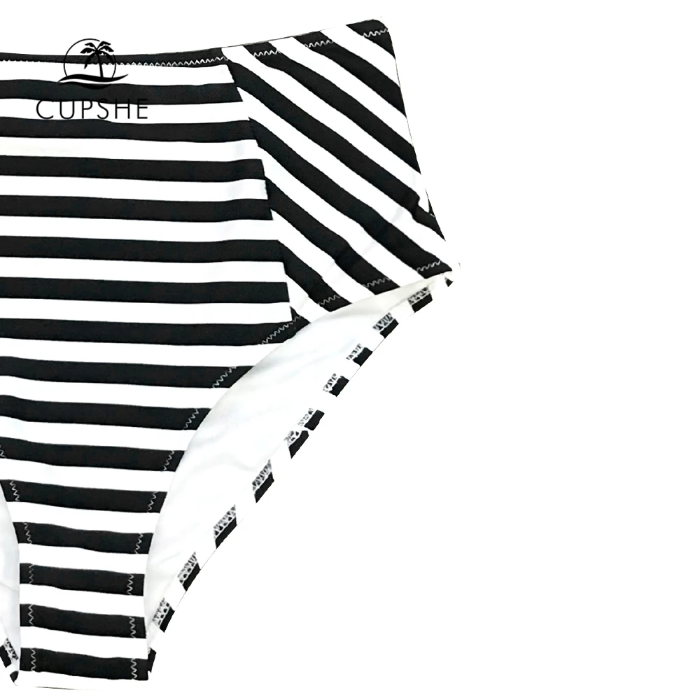 CUPSHE Floral And Stripe High Waist Bikini Sets Women Lace Up Two Pieces Swimsuits 2019 Girl Sexy Beach Bathing Suit Swimwear CUPSHE Floral And Stripe High Waist Bikini Sets Women Lace Up Two Pieces Swimsuits 2019 Girl Sexy Beach Bathing Suit Swimwear