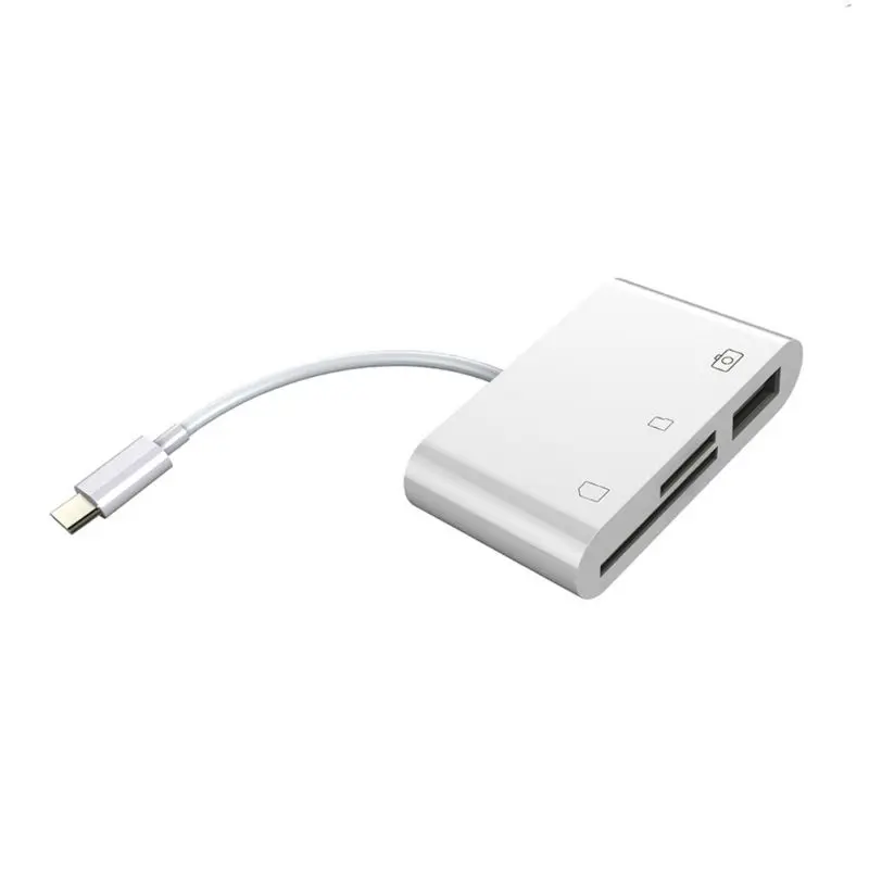 3-в-1 USB-C устройство для чтения карт USB адаптер Многофункциональный ОТГ Тип-C Камера телефона планшетного компьютера и аксессуары