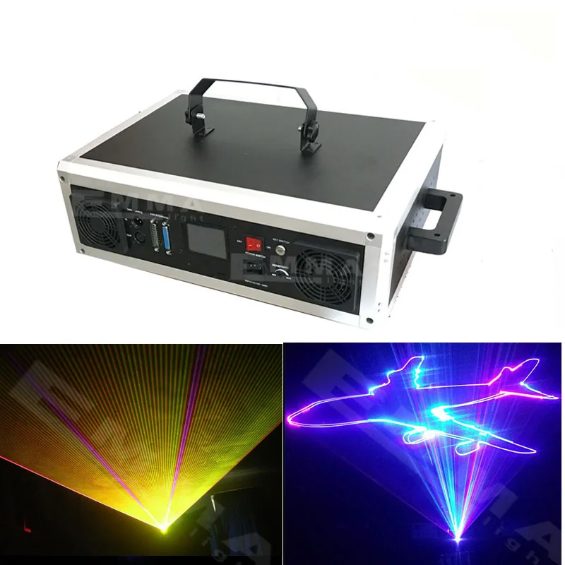 Laser 5W RGB analog animation writing laser light/laser light party