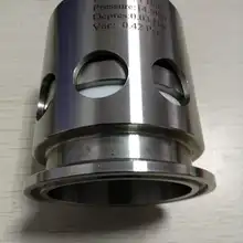 " Три зажим Chuck 64 мм предохранительный клапан выключатель нержавеющая сталь 304 положительное давление 1bar вакуумный отрицательное давление 0.03bar