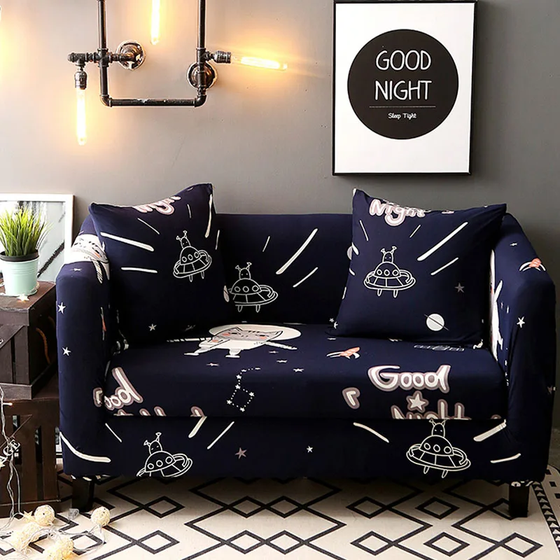 

PORSIA 17Color Slipcover Sofa Cover Polyester Elastic Sofa Cover Sectional Sofa Modern Single/Two/Three/Four-Seater Printed